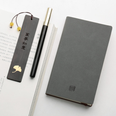 紅木質古典中國風書簽套裝