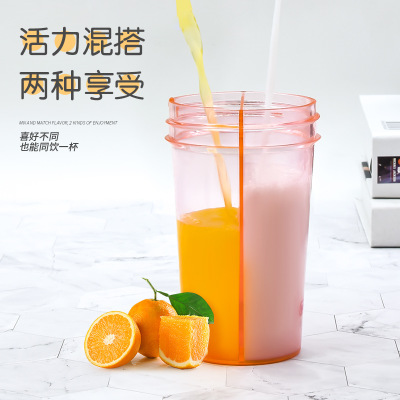 一杯雙飲吸管杯