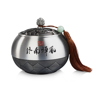 純錫茶葉罐終南禪風(fēng)錫罐